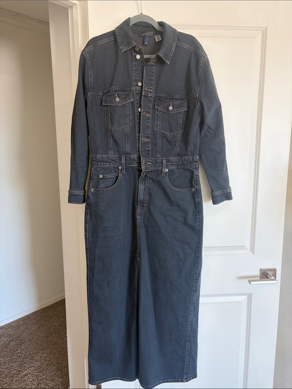 Black denim dress nwt